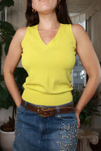 Load image into Gallery viewer, Vintage Y2K Yellow Sweater Tank

