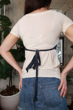 Load image into Gallery viewer, Vintage Y2K Cream Empire Waist Top
