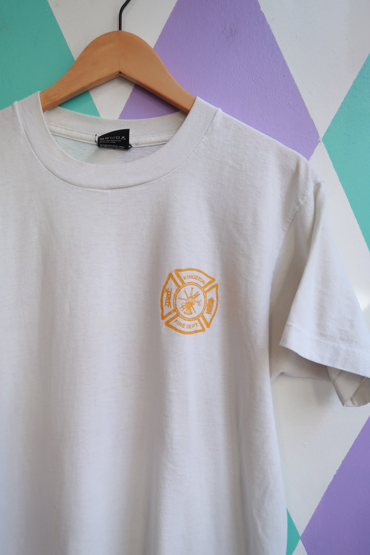 Vintage 90s Fire Department Graphic T-Shirt – 1992 KME Fire Truck