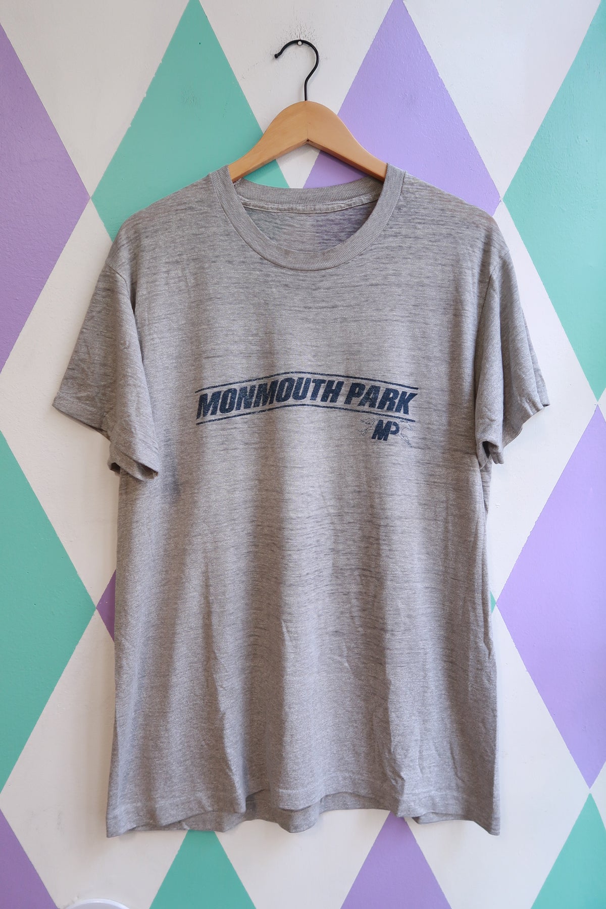 Vintage 80s Monmouth Park Single Stitch Graphic Tee - Elektra Vintage