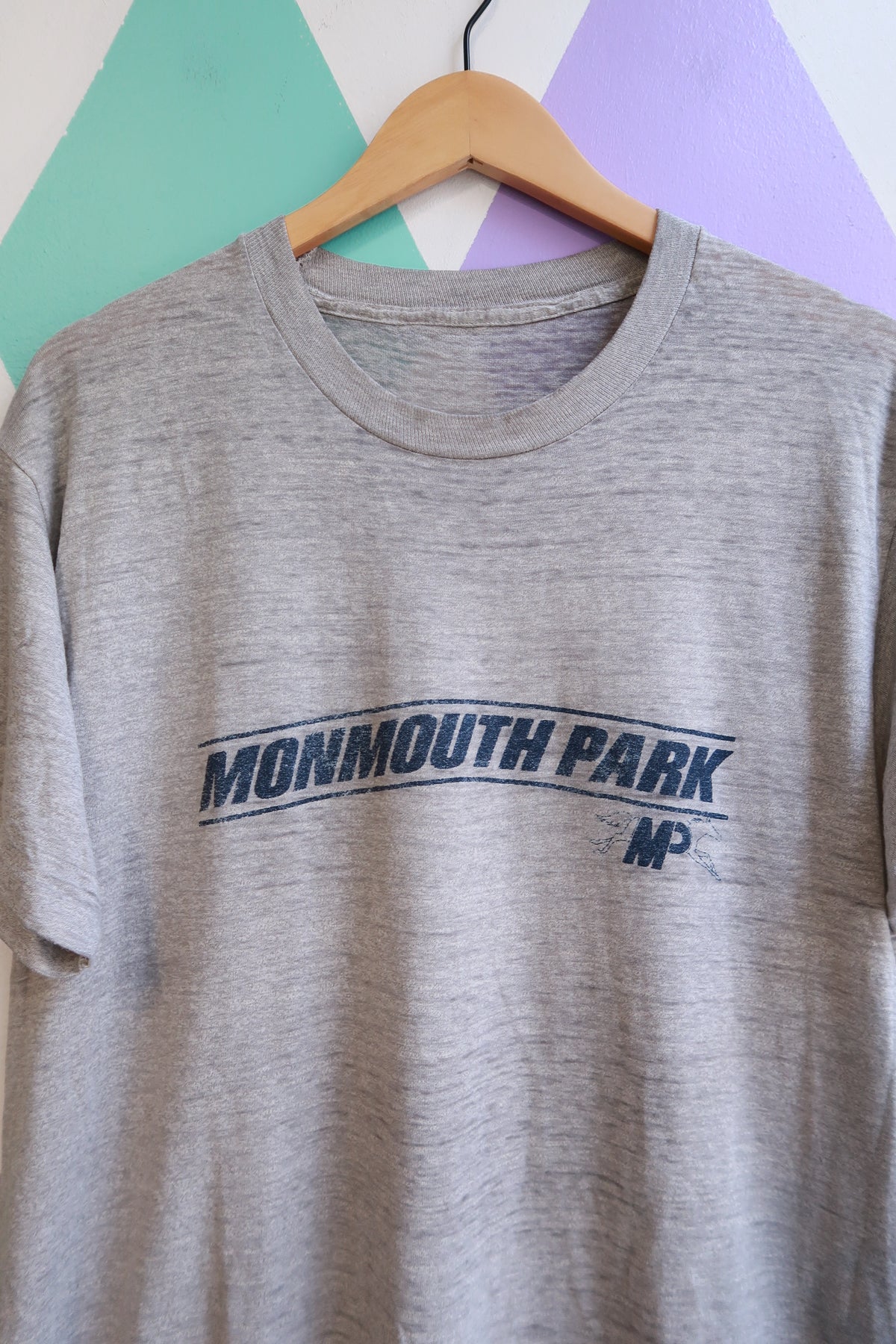 Vintage 80s Monmouth Park Single Stitch Graphic Tee - Elektra Vintage