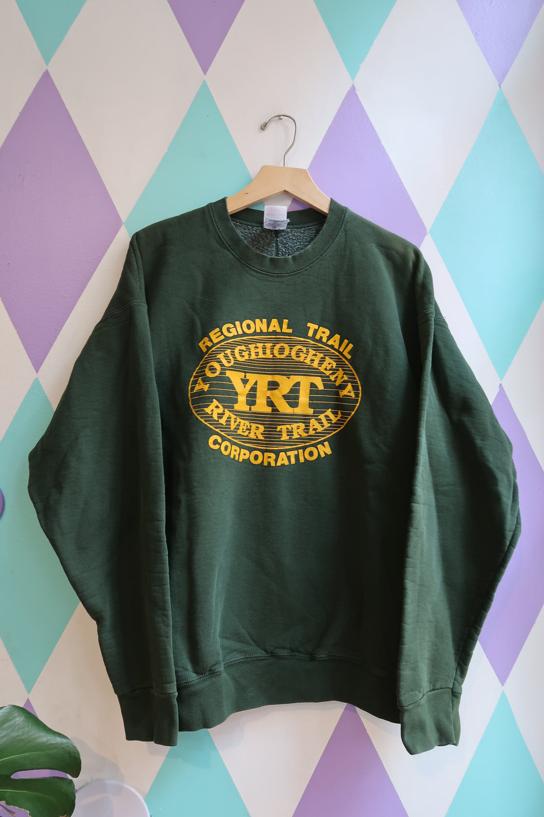 Vintage YRT Ohiopyle River Trail Sweatshirt – Forest Green Crewneck