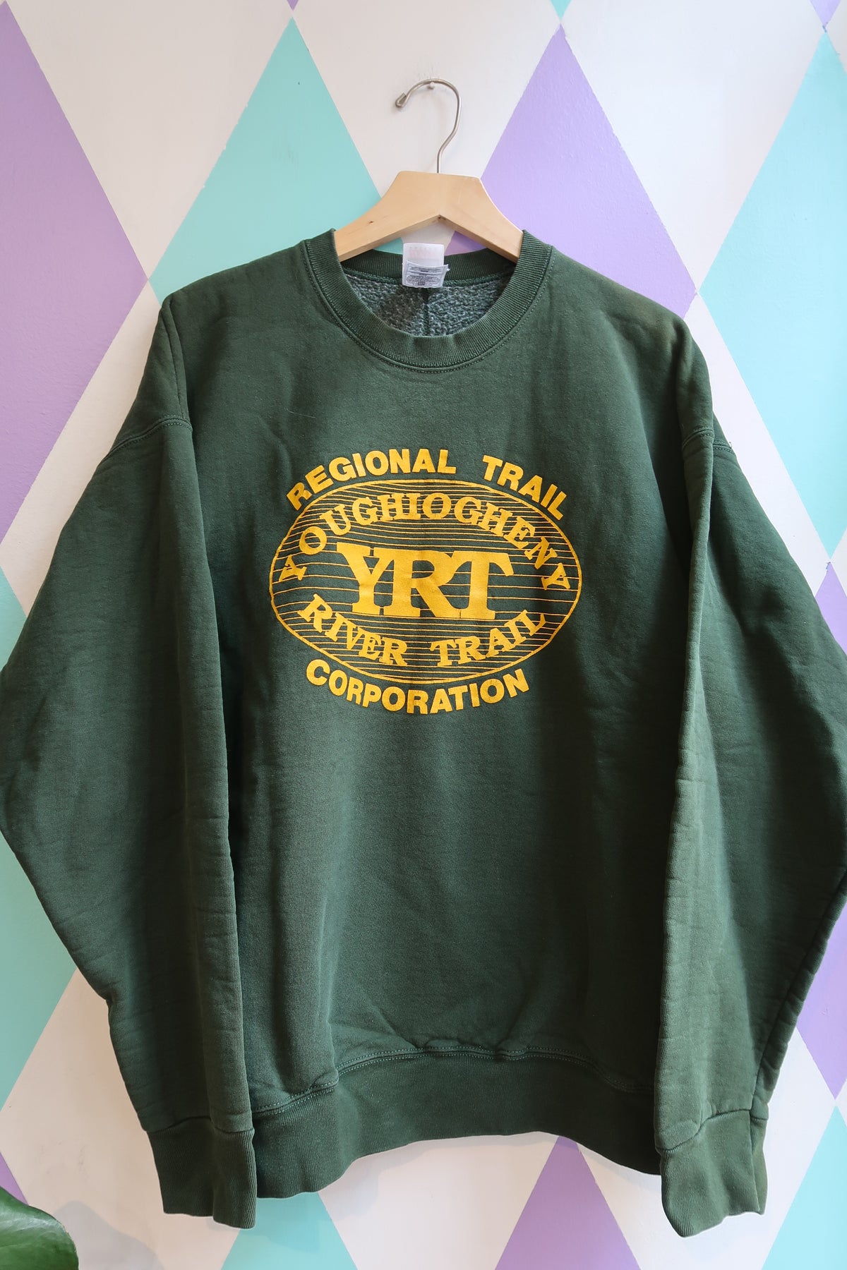 Vintage YRT Ohiopyle River Trail Sweatshirt – Forest Green Crewneck