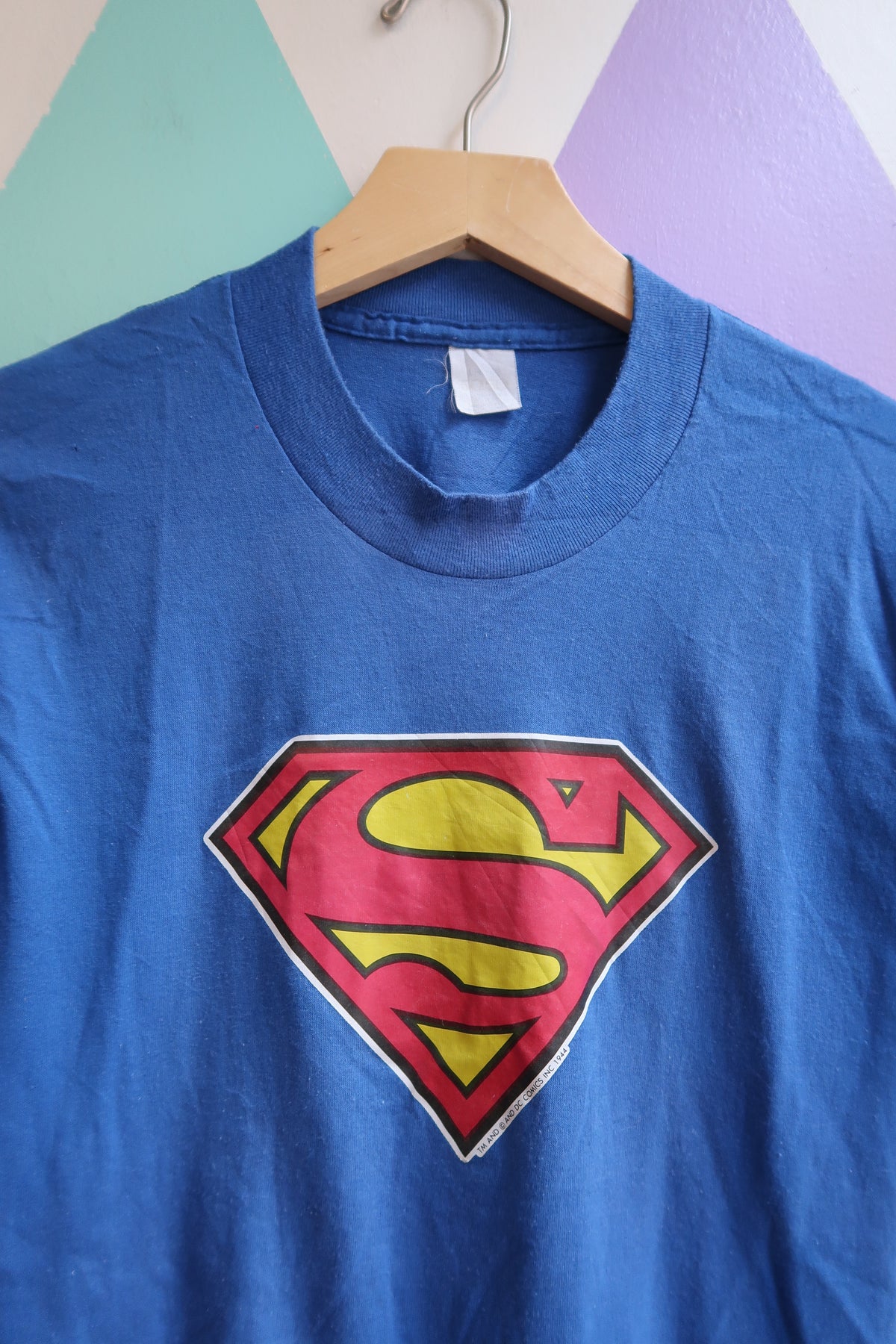 Vintage Superman Logo T-Shirt – DC Comics Graphic Tee