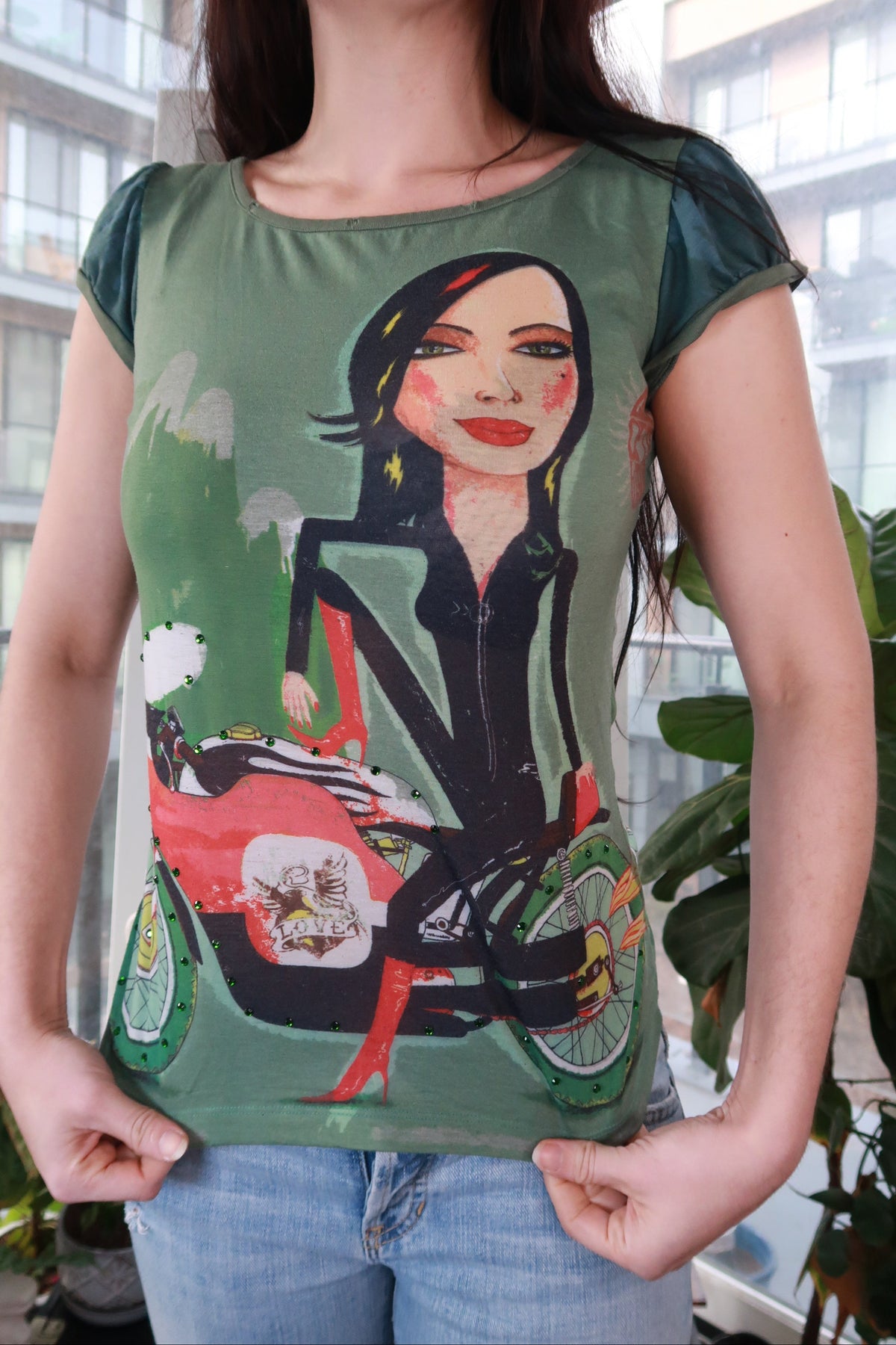 2000s graphic top - Elektra Vintage