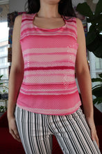 Load image into Gallery viewer, Vintage 2000s Sequin Pink Striped Tank
