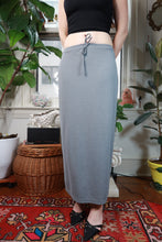 Load image into Gallery viewer, Vintage Y2K Gap Gray Drawstring Maxi Skirt
