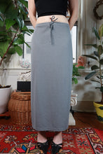 Load image into Gallery viewer, Vintage Y2K Gap Gray Drawstring Maxi Skirt
