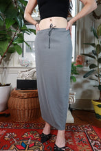 Load image into Gallery viewer, Vintage Y2K Gap Gray Drawstring Maxi Skirt
