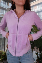 Load image into Gallery viewer, Lavender Velour Hoodie - Elektra Vintage
