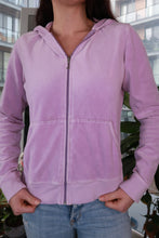Load image into Gallery viewer, Lavender Velour Hoodie - Elektra Vintage
