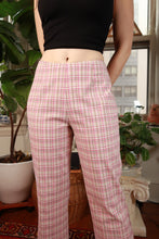 Load image into Gallery viewer, Vintage 2000s Pink Plaid Straight Leg Pants
