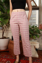 Load image into Gallery viewer, Vintage 2000s Pink Plaid Straight Leg Pants
