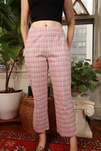 Load image into Gallery viewer, Vintage 2000s Pink Plaid Straight Leg Pants
