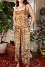 Load image into Gallery viewer, Vintage 2000s Elektra Mudd brown snakeskin print cami and low-rise pants set, featuring a stylish retro fashion look.

