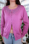 Sequin Beaded Cardigan - Elektra Vintage