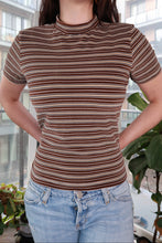 Load image into Gallery viewer, Vintage Stripe Mock Neck - Elektra Vintage
