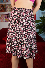 Load image into Gallery viewer, Vintage Pink Ditzy Floral Midi Skirt
