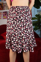 Load image into Gallery viewer, Vintage Pink Ditzy Floral Midi Skirt
