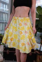 Load image into Gallery viewer, Floral Ruffle Flare Midi Skirt - Elektra Vintage
