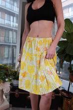Load image into Gallery viewer, Floral Ruffle Flare Midi Skirt - Elektra Vintage
