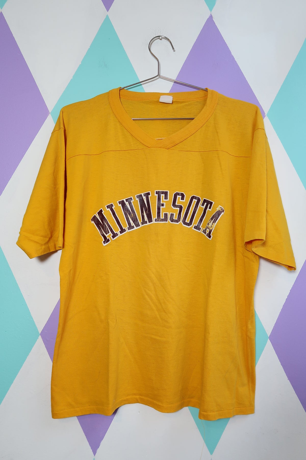 Vintage Minnesota Golden Yellow Varsity Tee