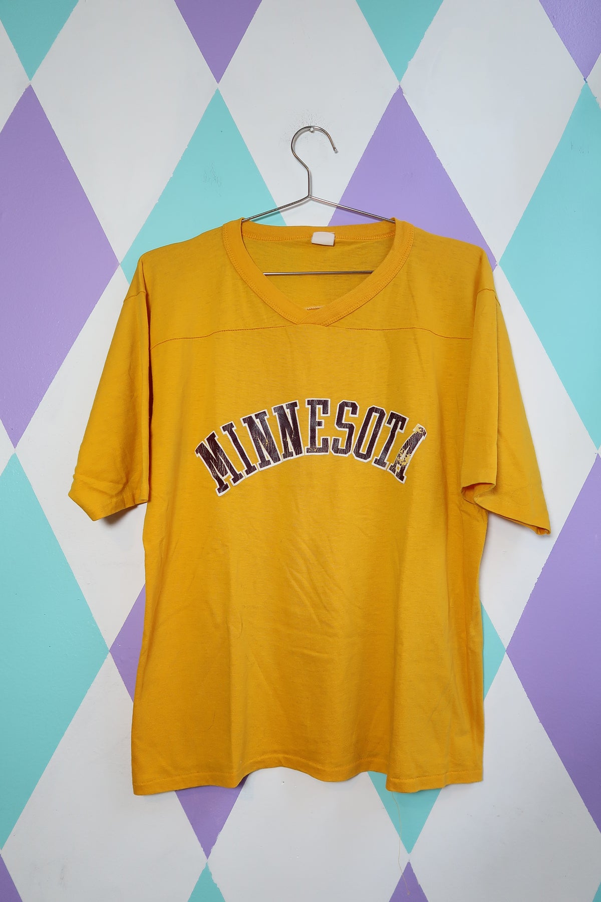 Vintage Minnesota Golden Yellow Varsity Tee
