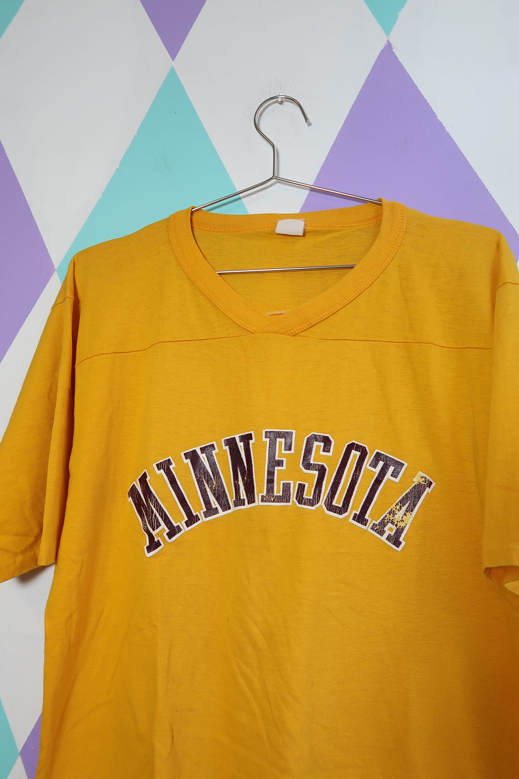 Vintage Minnesota Golden Yellow Varsity Tee