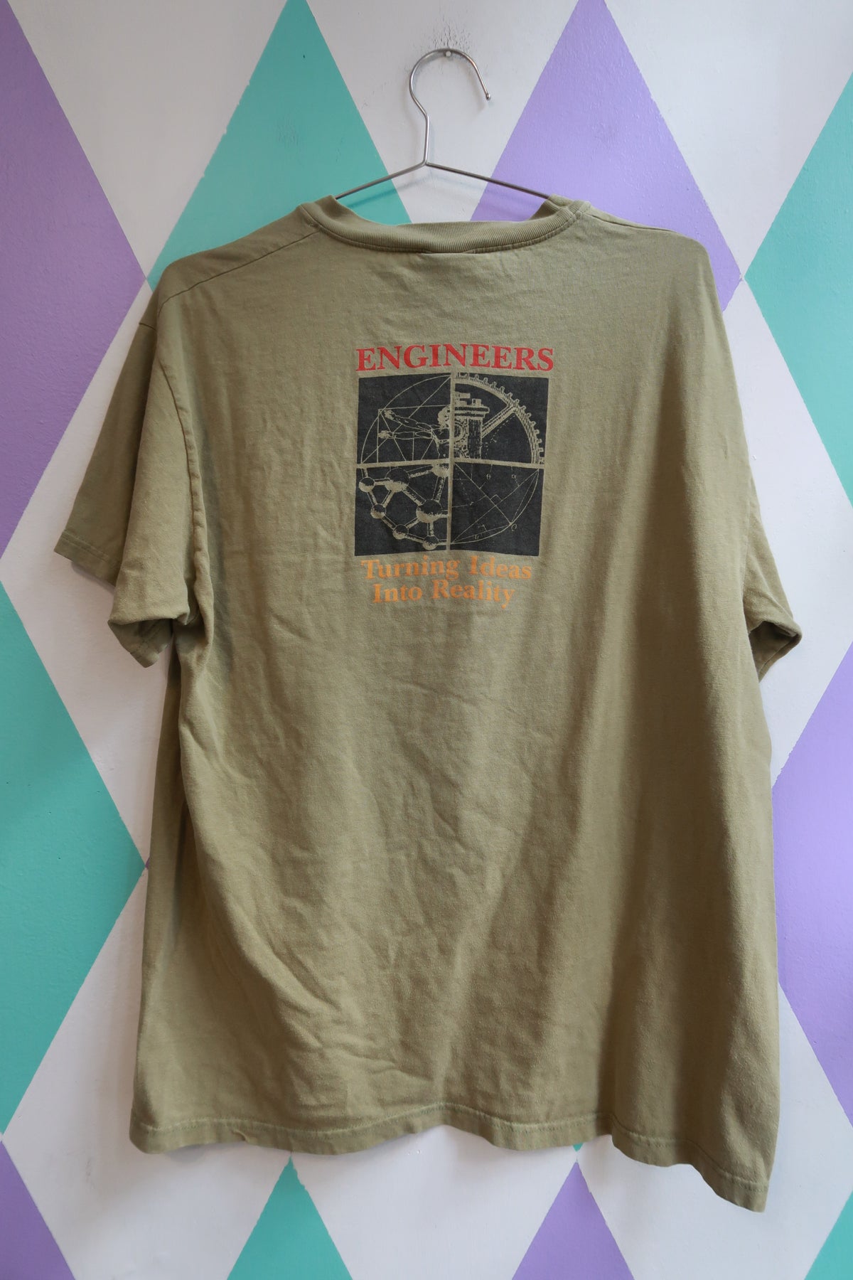Vintage 1999 National Engineers Week Graphic T-Shirt Engineering Science Tech Tee