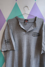 Load image into Gallery viewer, Vintage Harley-Davidson Gray Henley T-Shirt Brian’s Harley Davidson Langhorne PA Biker Tee
