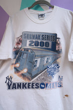 Load image into Gallery viewer, Vintage 2000 New York Yankees vs Mets Subway Series World Series Graphic T-Shirt NYC Baseball Tee
