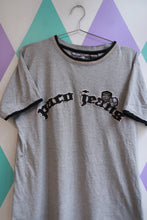 Load image into Gallery viewer, Vintage 2000s Paco Jeans Gray Embroidered Logo Ringer T-Shirt Y2K Hip Hop Streetwear Tee
