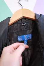 Load image into Gallery viewer, Black Button-Front Lightweight Utility Jacket - Elektra Vintage
