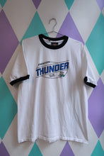 Load image into Gallery viewer, Vintage Trenton Thunder White &amp; Black Ringer T-Shirt Minor League Baseball Graphic Tee
