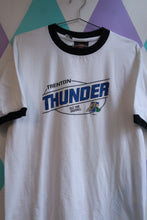 Load image into Gallery viewer, Vintage Trenton Thunder White &amp; Black Ringer T-Shirt Minor League Baseball Graphic Tee
