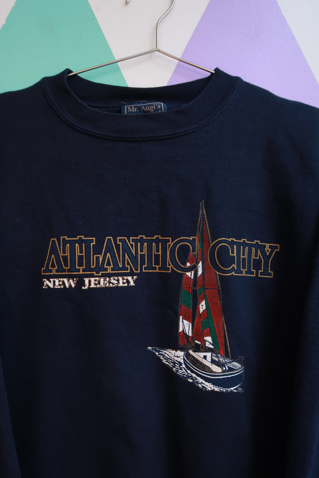 Vintage Atlantic City New Jersey Sailboat Sweatshirt