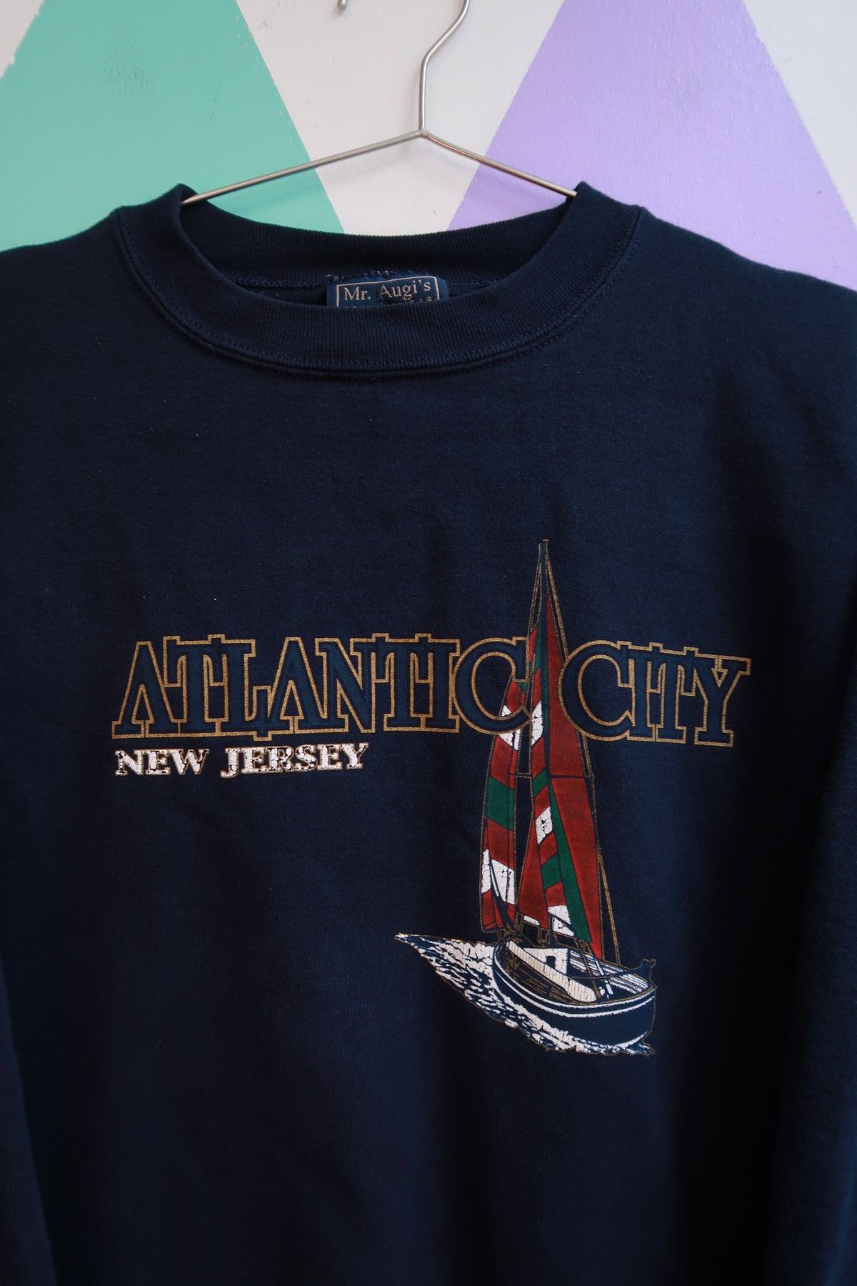 Vintage Atlantic City New Jersey Sailboat Sweatshirt