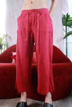 Load image into Gallery viewer, Red Drawstring Pants - Elektra Vintage
