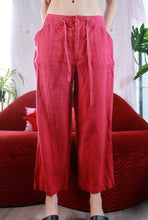Load image into Gallery viewer, Red Drawstring Pants - Elektra Vintage
