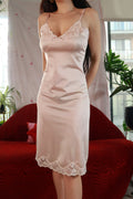 Cami Slip Dress Lace Trim - Elektra Vintage