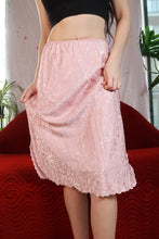 Load image into Gallery viewer, Silk Floral Slip Skirt - Elektra Vintage

