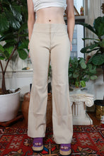 Load image into Gallery viewer, Vintage 2000s Guess Jeans Khaki Mid Rise Flare Pants Beige Y2K Trouser Pants
