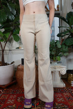 Load image into Gallery viewer, Vintage 2000s Guess Jeans Khaki Mid Rise Flare Pants Beige Y2K Trouser Pants
