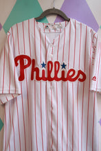 Load image into Gallery viewer, Philadelphia Phillies Maikel Franco #7 Majestic White Pinstripe MLB Baseball Jersey
