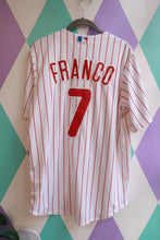 Load image into Gallery viewer, Philadelphia Phillies Maikel Franco #7 Majestic White Pinstripe MLB Baseball Jersey
