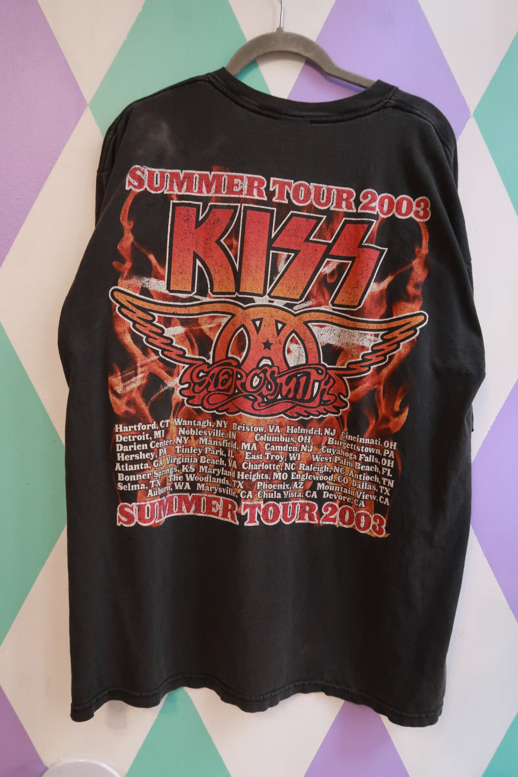 Vintage 2003 Aerosmith KISS Summer Tour T-Shirt
