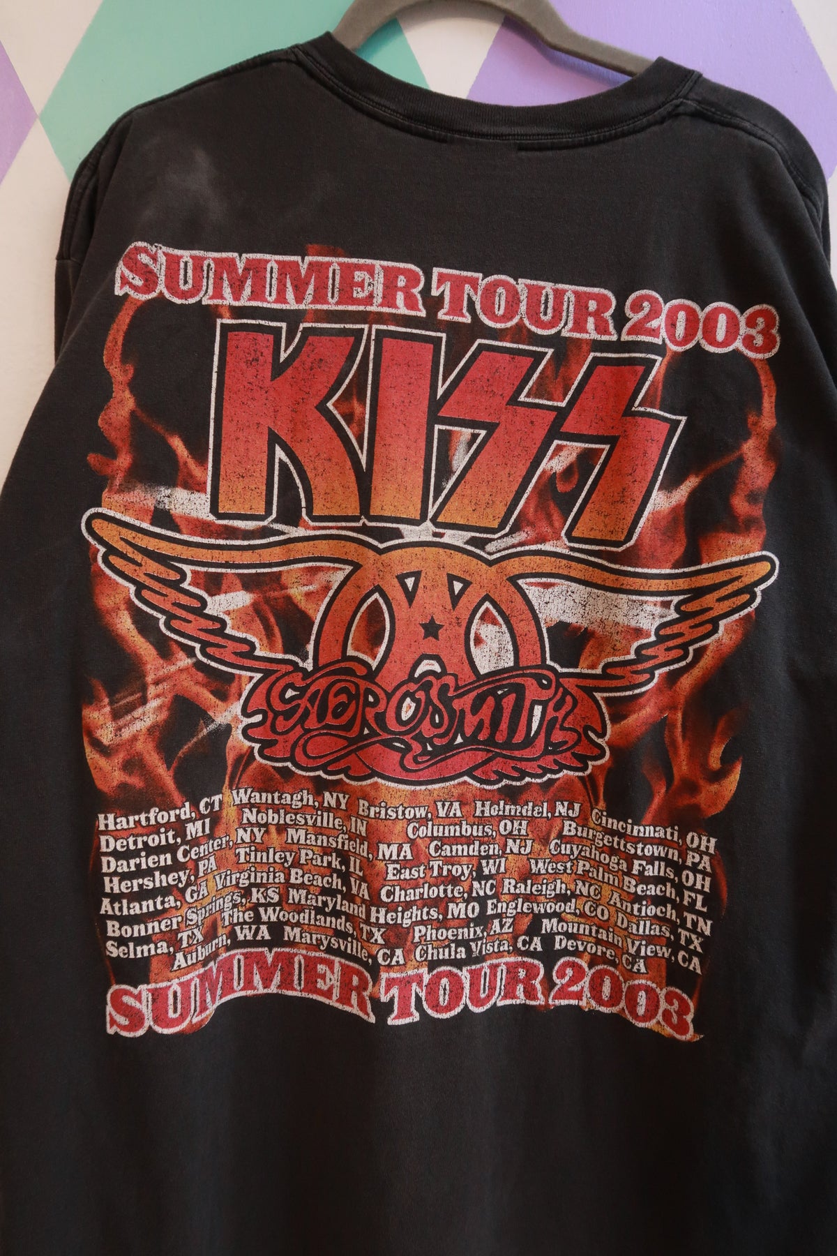 Vintage 2003 Aerosmith KISS Summer Tour T-Shirt