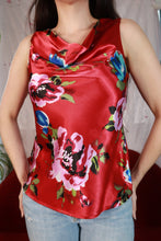 Load image into Gallery viewer, Rose Cowl Neck Sleeveless Top - Elektra Vintage
