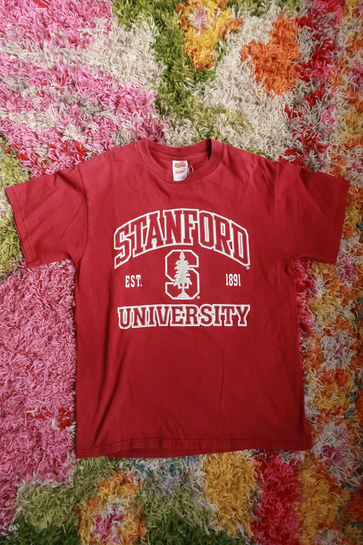 Vintage 2000s Stanford University Cardinal Red Collegiate Graphic T-Shirt