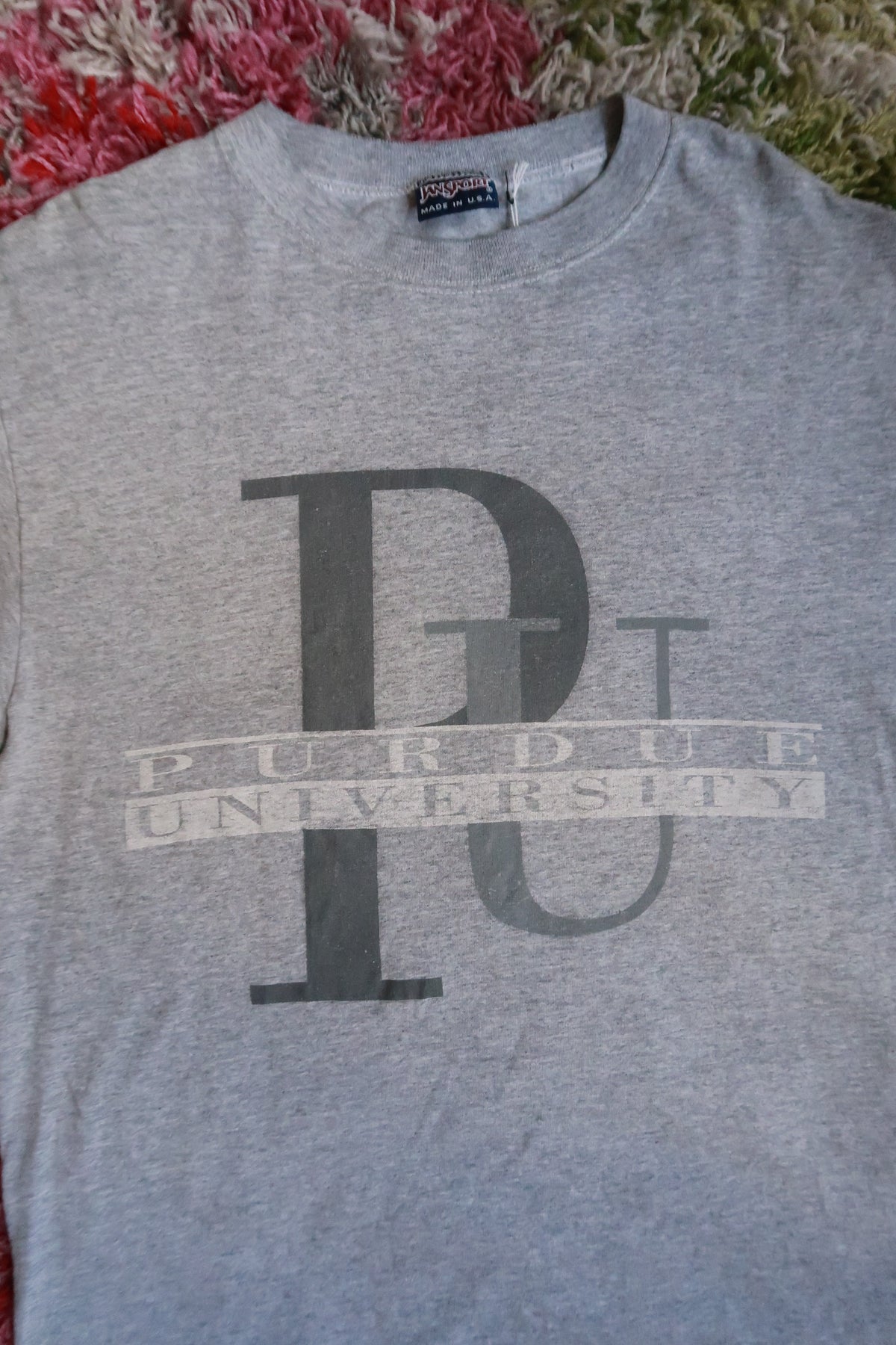 Vintage Purdue University Jansport Gray Collegiate College Tee